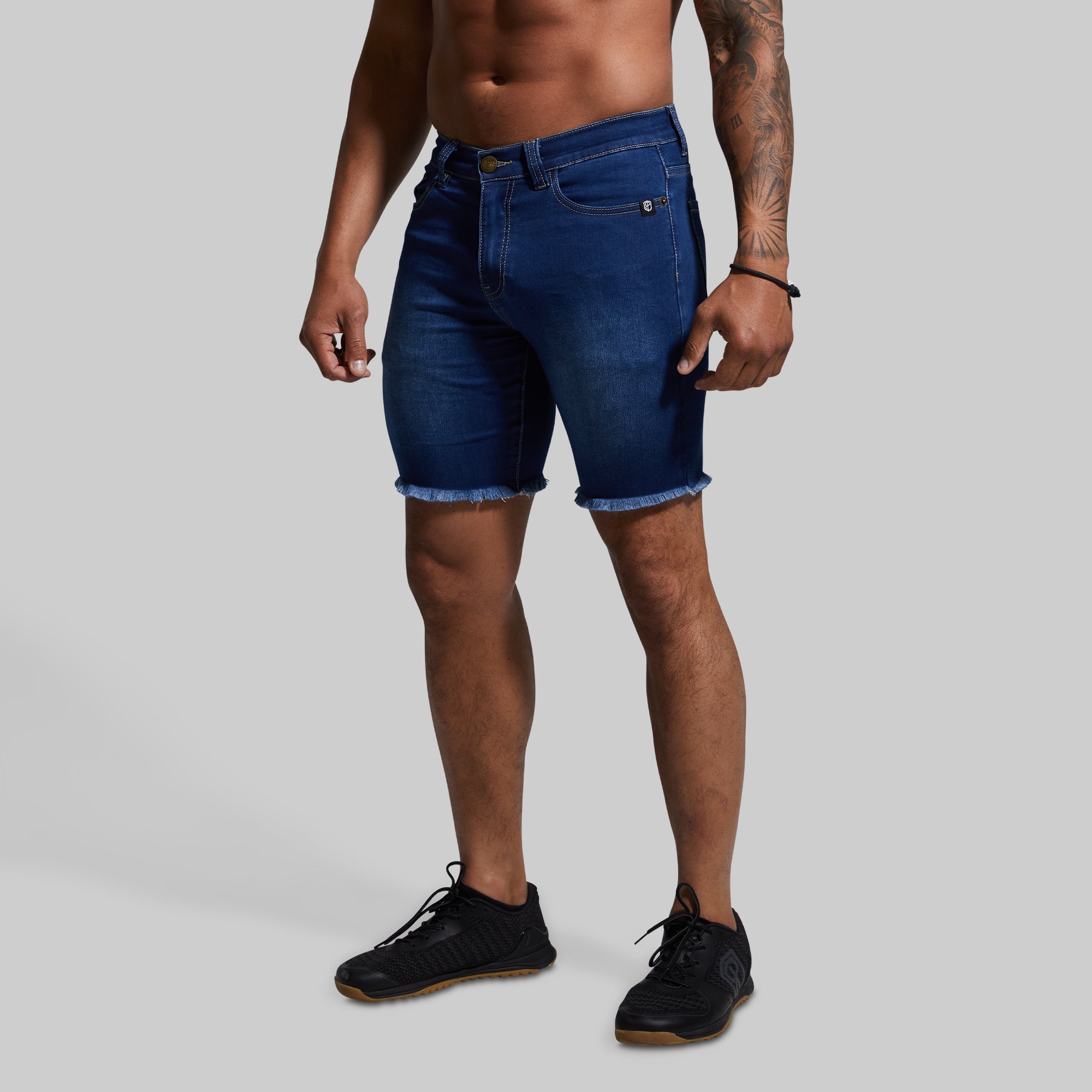 Mens FLEX Denim Jorts Jorts for Guys Men's Workout Jeans Shorts