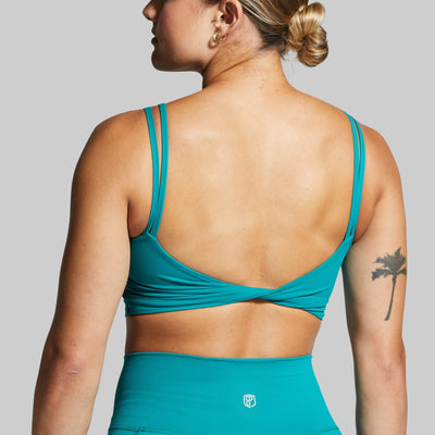 Don't Get It Twisted Sports Bra (Emerald)