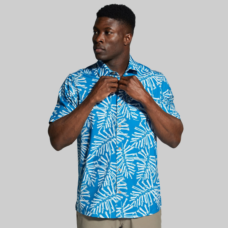 Voyager Button Up (Seaport Bone Palm)