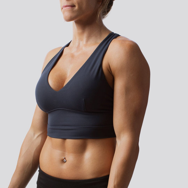 Double Cross Sports Bra (Navy)
