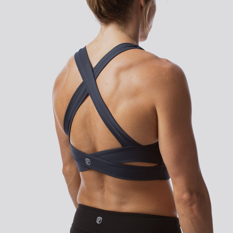 Double Cross Sports Bra (Navy)