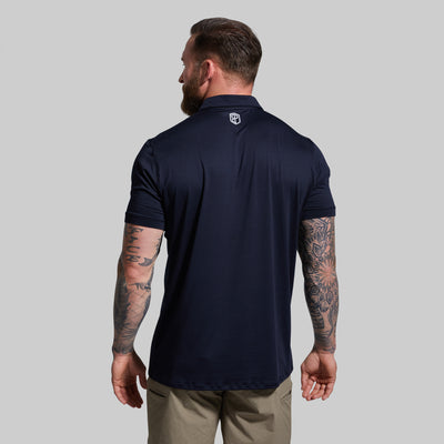 Athleisure Polo (Solid Navy)