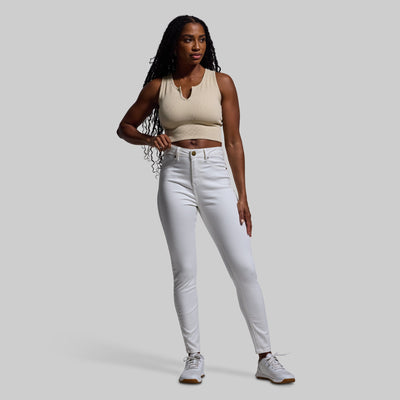 FLEX Stretchy High-Rise Skinny Jean (White)