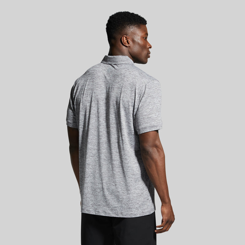 Athleisure Polo (Heather Grey)