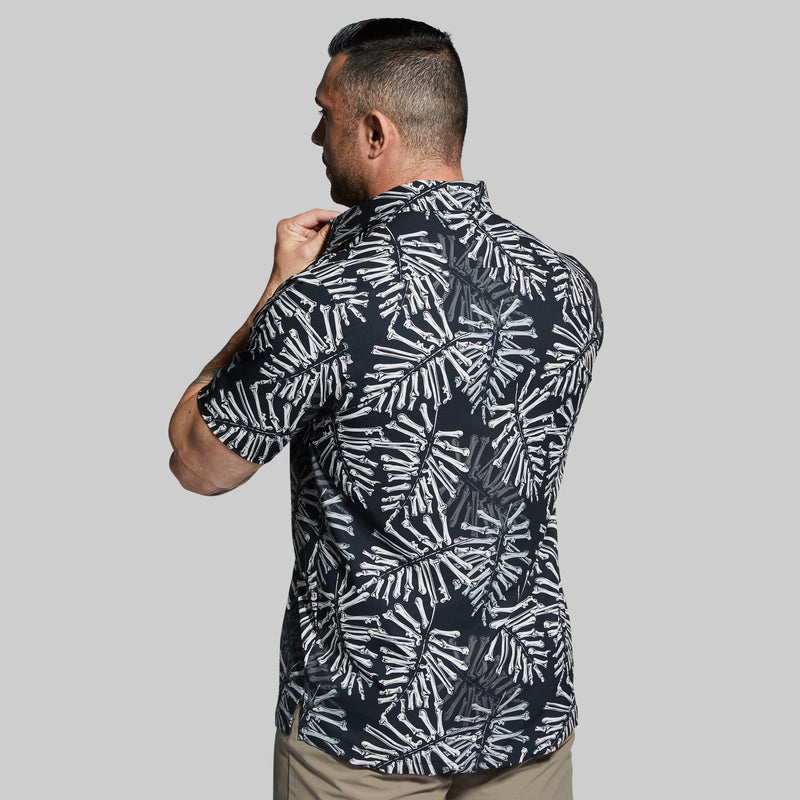 Voyager Button Up (Black Bone Palm)