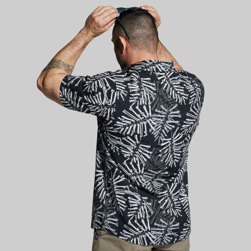 Voyager Button Up (Black Bone Palm)