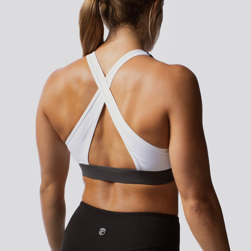 Movement Sports Bra (White/Grey)