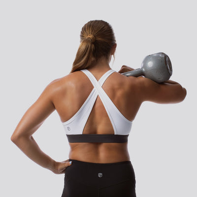 Movement Sports Bra (White/Grey)