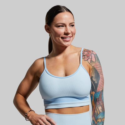 Out of Line Sports Bra (Angel Blue)