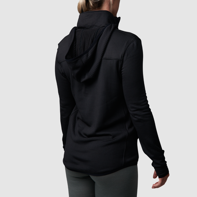 Women's Quiver Quarter Zip Hoodie (Black)