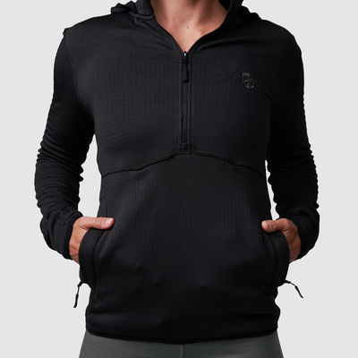 Women's Quiver Quarter Zip Hoodie (Black)