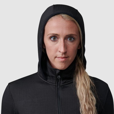 Women's Quiver Quarter Zip Hoodie (Black)