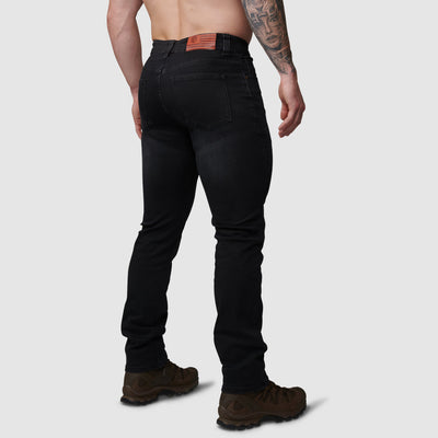 FLEX Stretchy Athletic Fit Jean (Black)