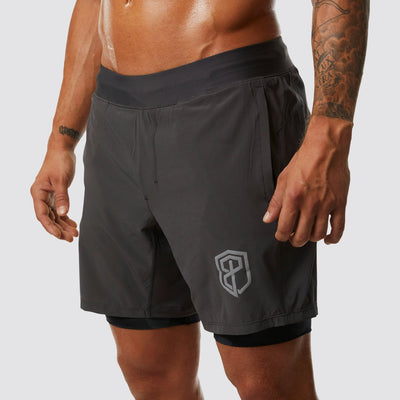 Versatile Short w/ Compression 7" (Dark Grey)