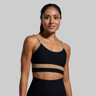 Out of Line Sports Bra (Tiger's Eye)