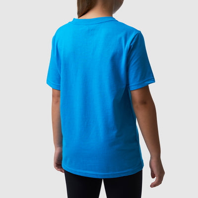 Kids Brand Calligraphy T-Shirt (Turquoise)