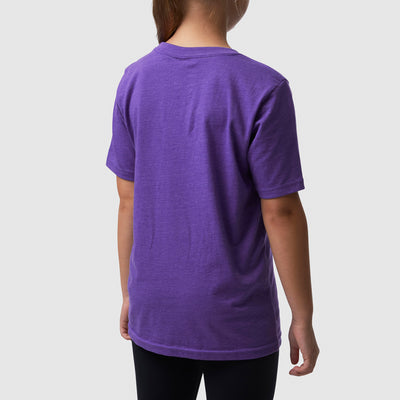 Kids Brand Calligraphy T-Shirt (Purple Rush)