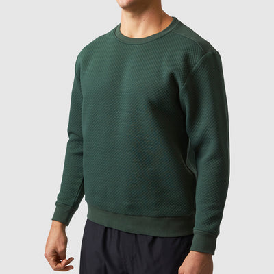 Men's Waffle Crewneck Pullover (Pine)