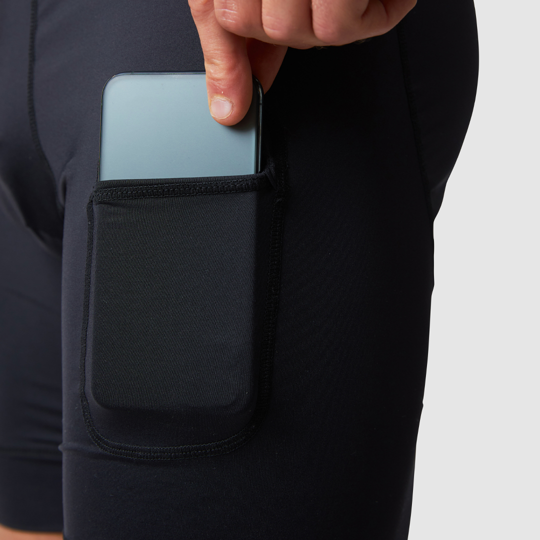 Mens compression shorts with phone pocket shop