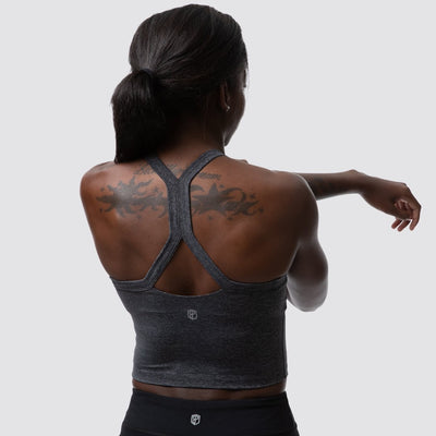 Your New Favorite Sports Bra (Heather Black)