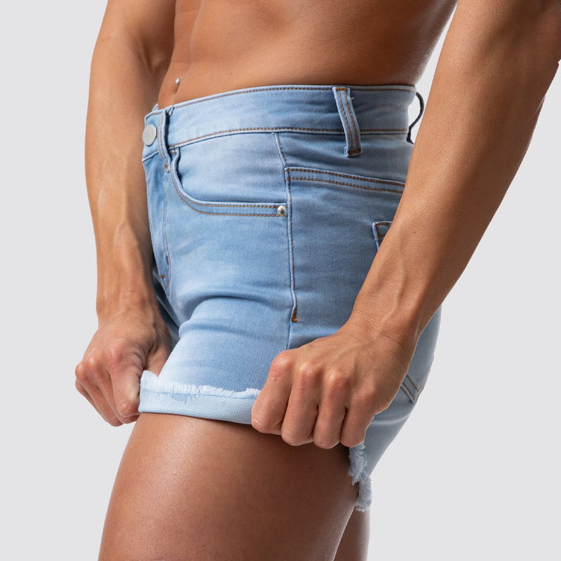 FLEX Stretchy Jean Short (Light Wash)