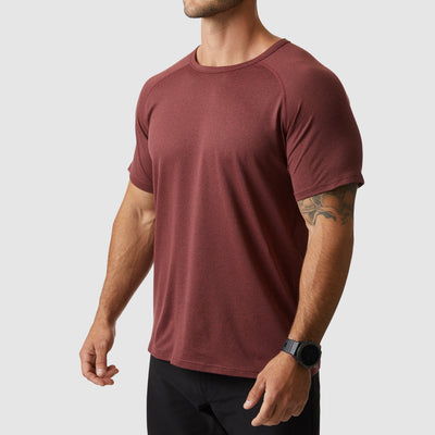 Heritage Tee (Heather Maroon)