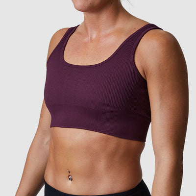 Studio Sports Bra (Black Cherry)