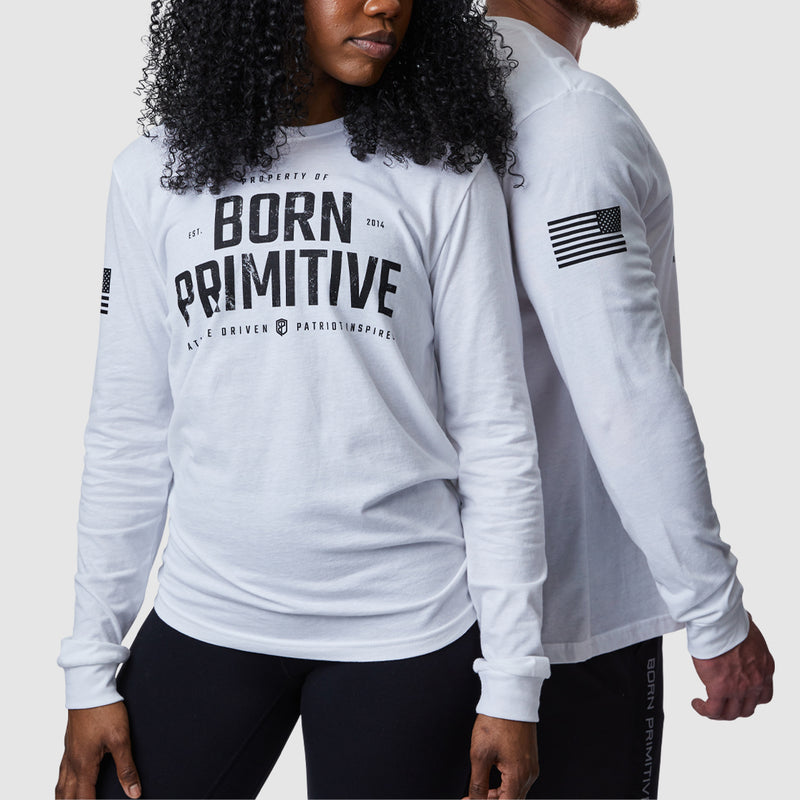 Property of Born Primitive Long Sleeve (White)