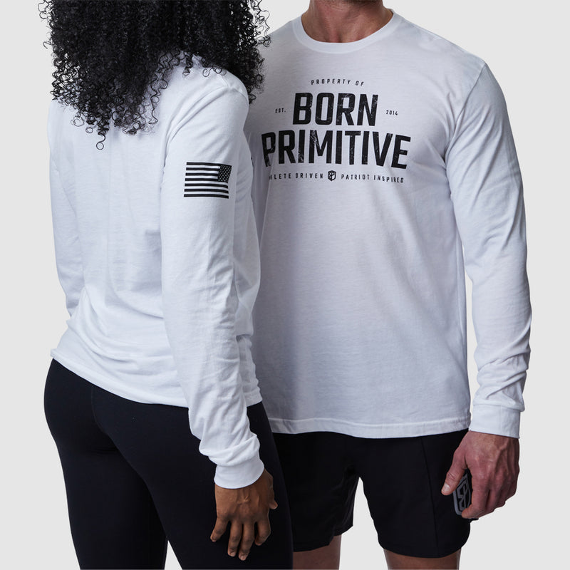 Property of Born Primitive Long Sleeve (White)