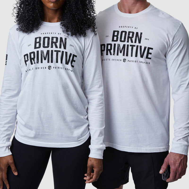 Property of Born Primitive Long Sleeve (White)