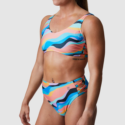 Ripple Bikini Top (70's Waves)