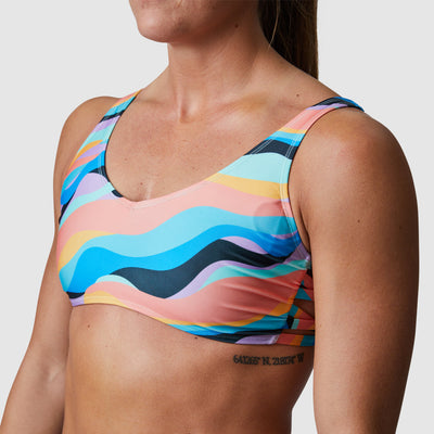 Ripple Bikini Top (70's Waves)